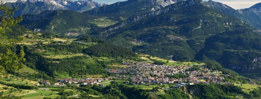 Brentonico - Vista della Valle in Trentino