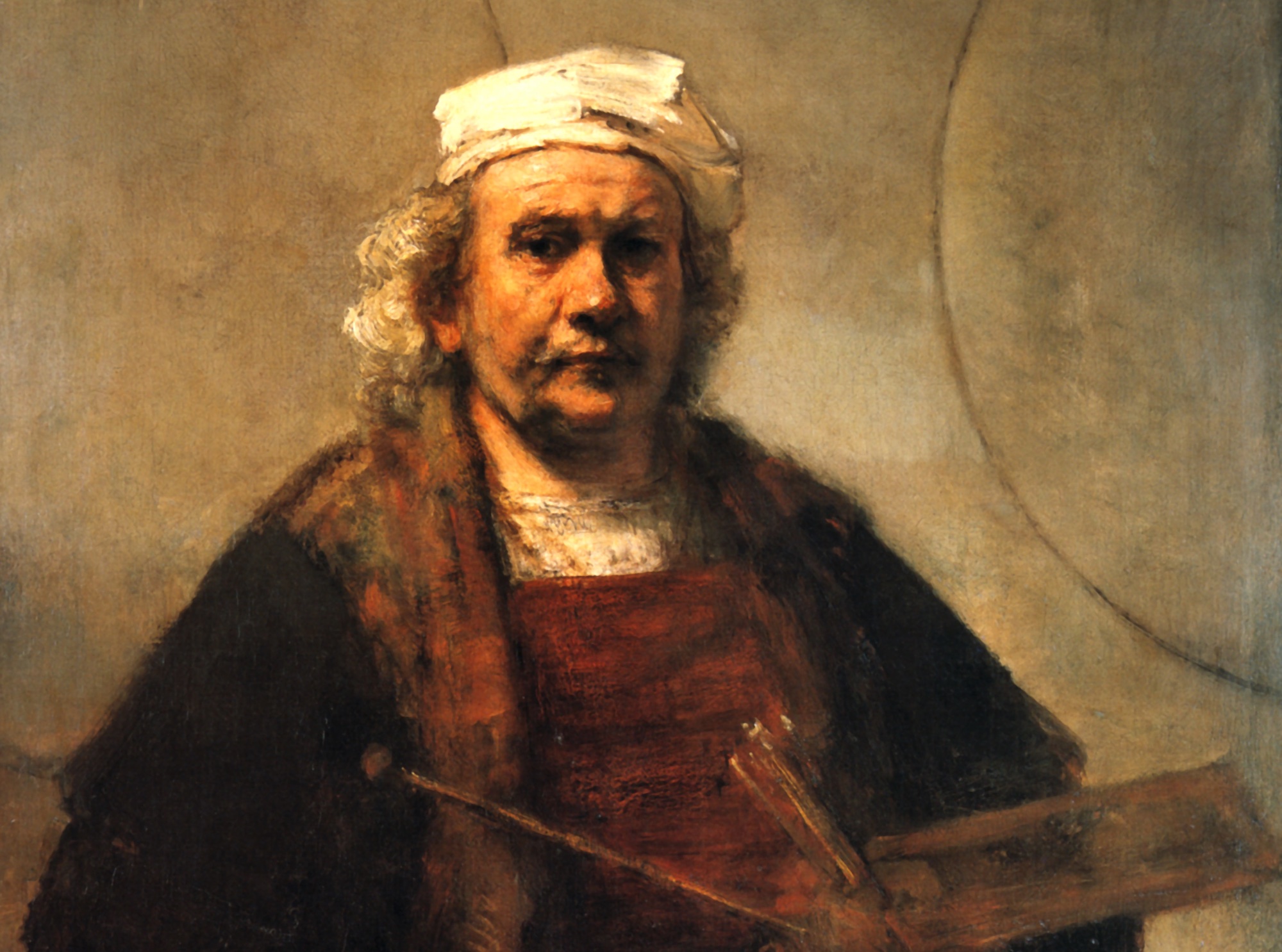 Autoritratto con due cerchi