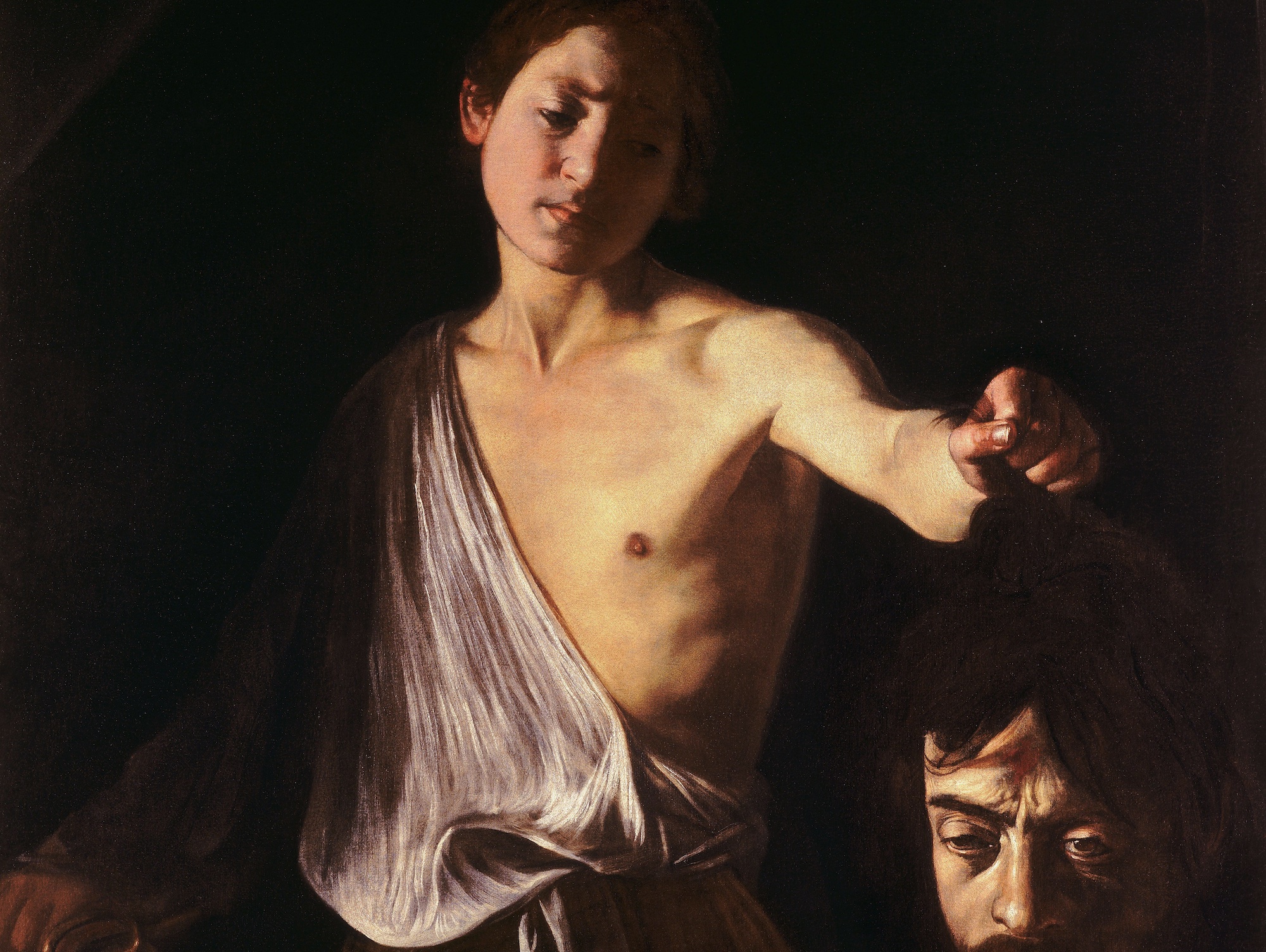 Davide con la testa di Golia caravaggio