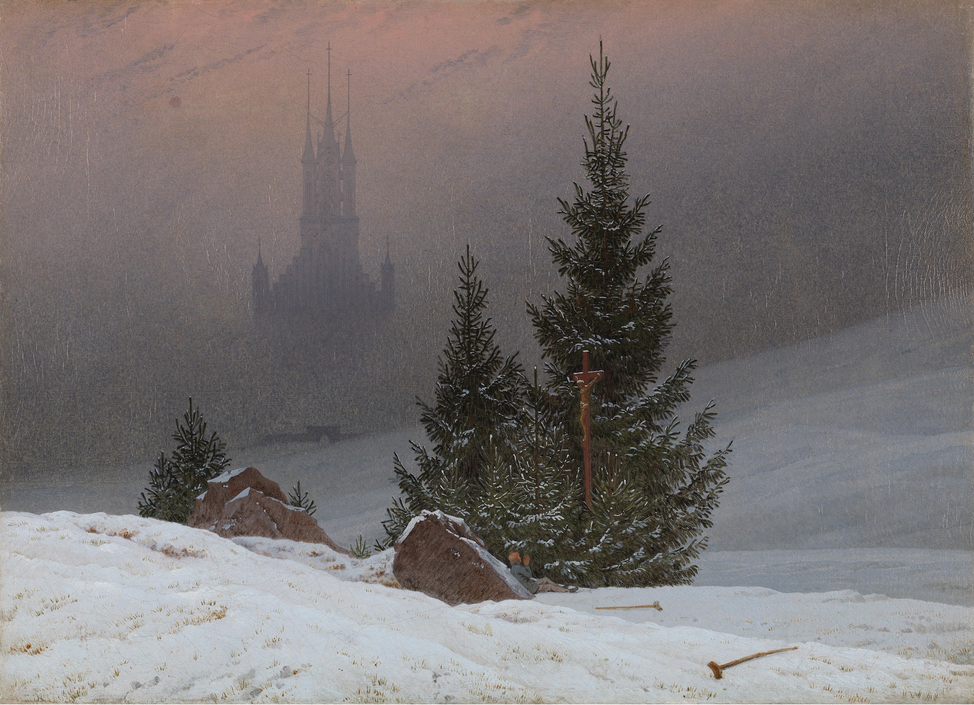 Paesaggio invernale Caspar David Friedrich