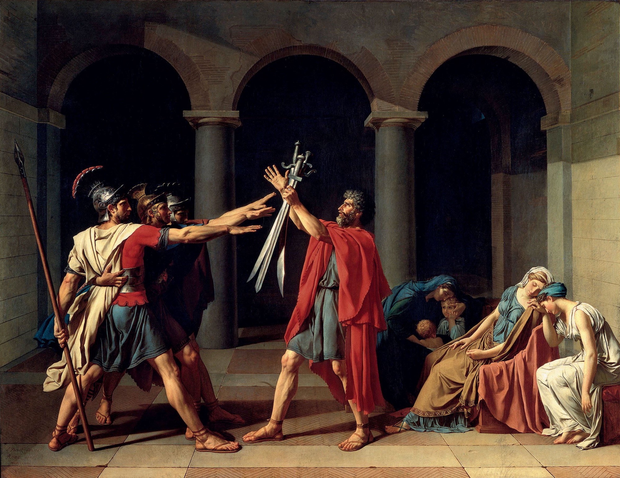 il giuramento degli orazi Jacques-Louis David