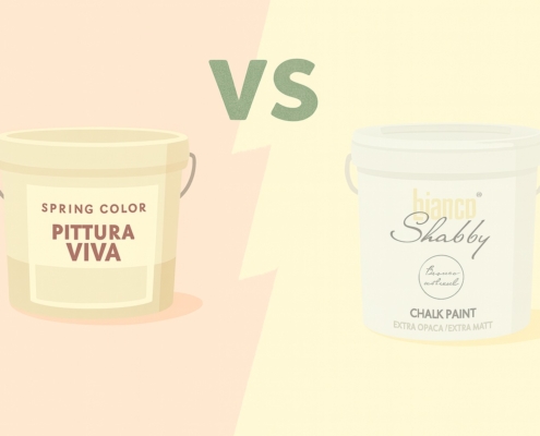 Bianco Shabby vs Pittura Viva