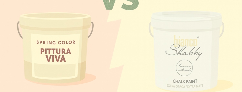 Bianco Shabby vs Pittura Viva
